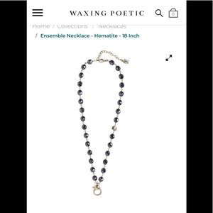 Waxing Poetic Hematite Necklace